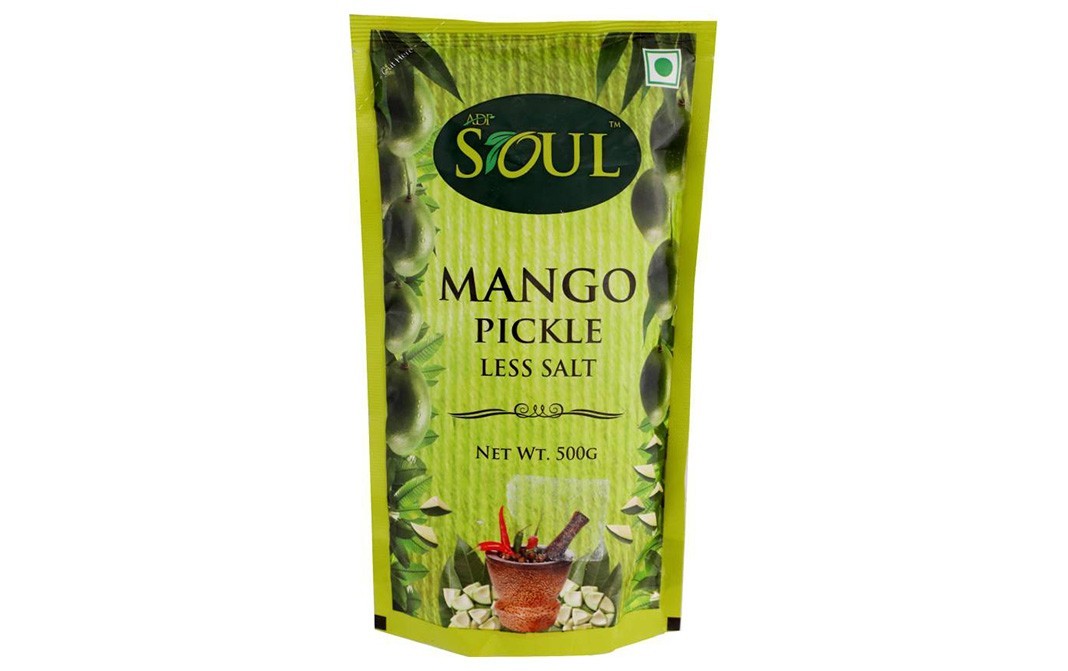 Soul Mango Pickle Less Salt   Pack  500 grams